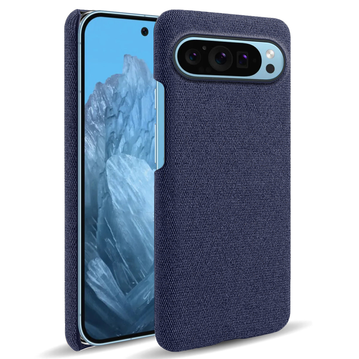 For Google Pixel 9 Case PC+Cloth Drop-resistant Phone Protective Cover For Google Pixel 9 Case PC+Cloth Drop-resistant Phone Protective Cover